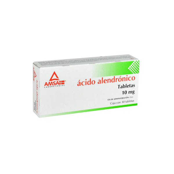 Ácido alendrónico 10 mg 30 tabletas