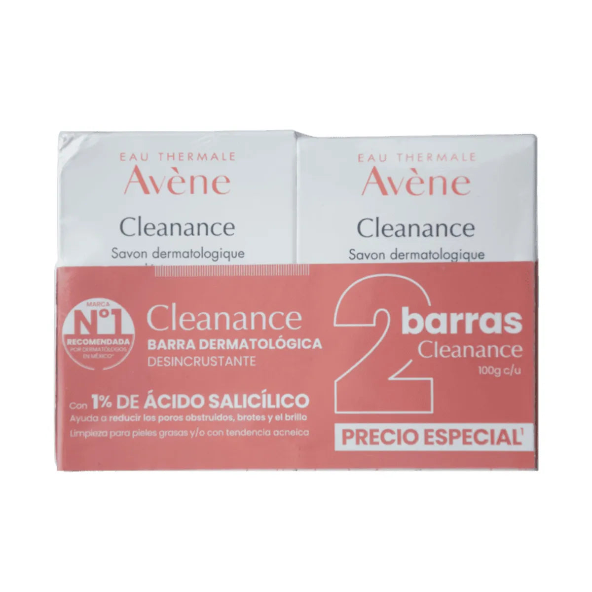 Avene Barra Limpiadora Dermatológica 100 G Duo