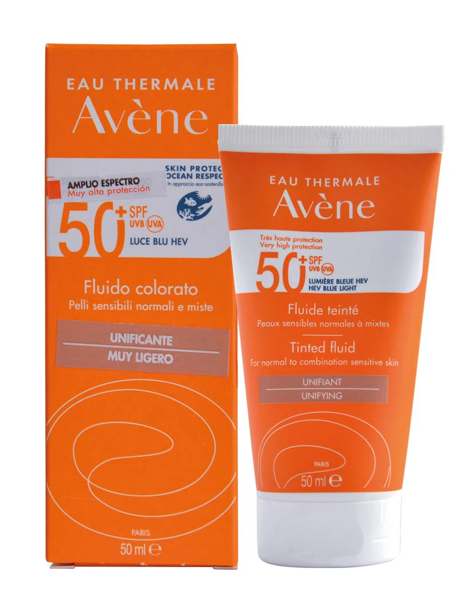 Avene Protector Solar Fluido Con Color 50 Ml