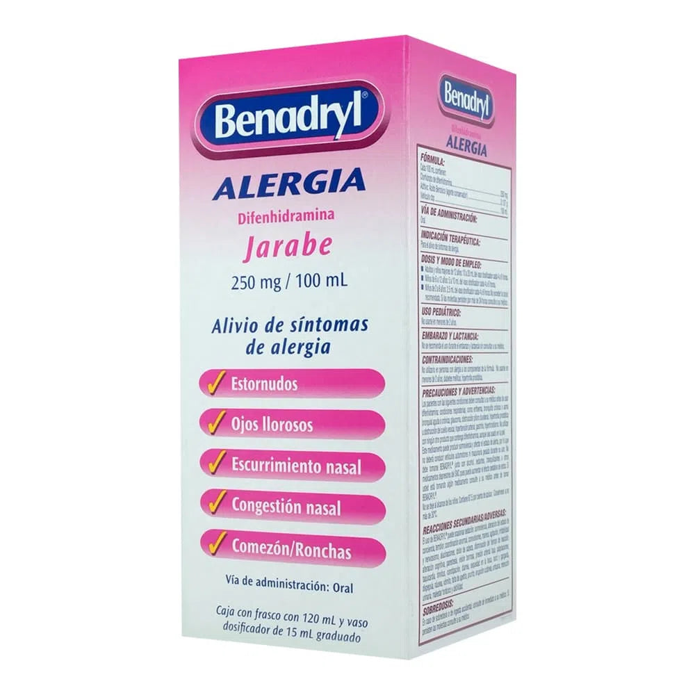 Benadryl 0.25 G Jarabe 120 ml