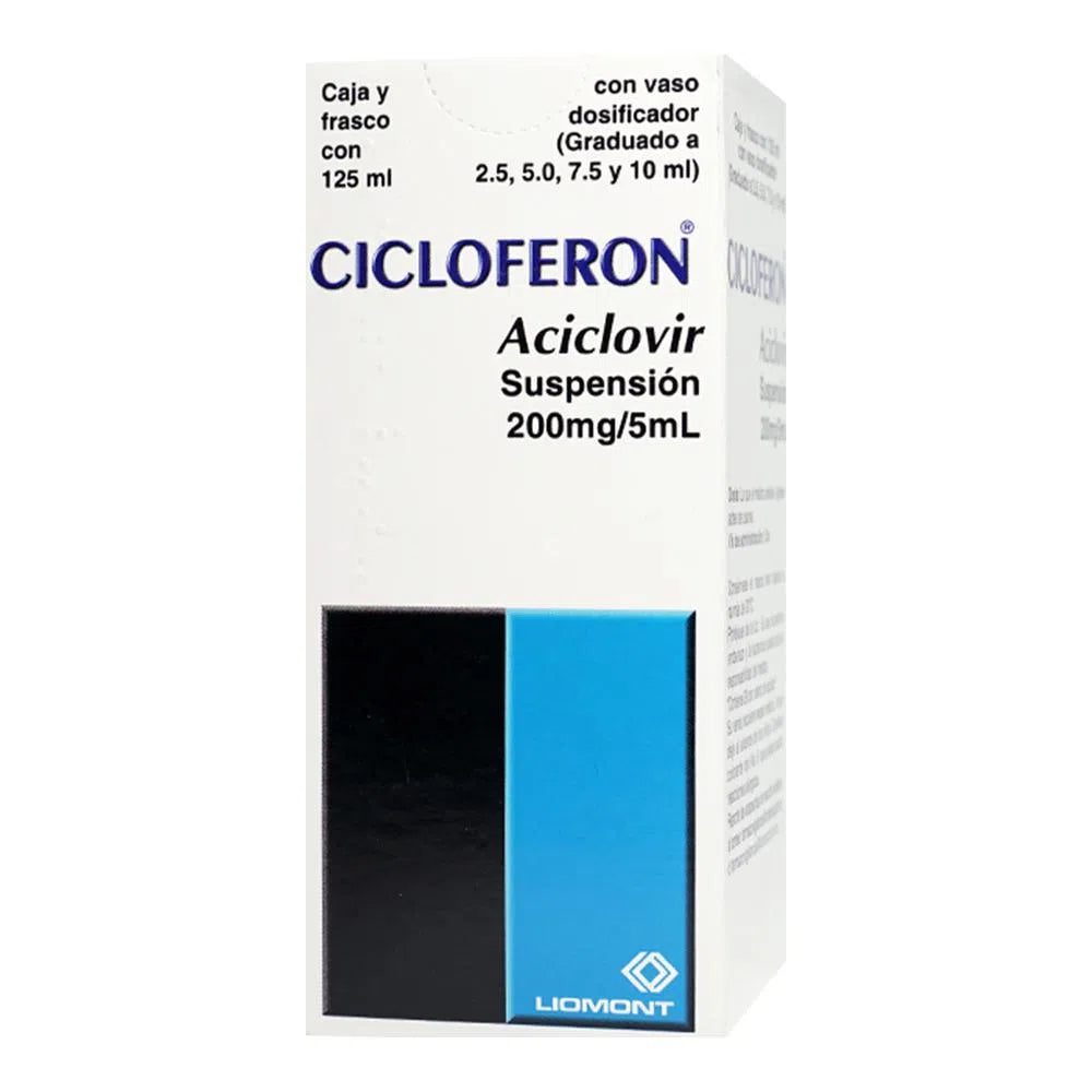 Cicloferon Aciclovir 200 mg/5ml Suspension 125 ml