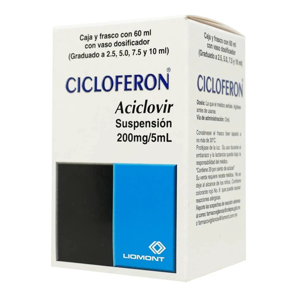 Cicloferon Aciclovir 200 mg/5ml Suspension 60 ml