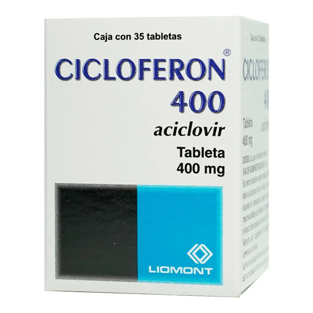 Cicloferon Aciclovir 400 mg con 35 tabletas