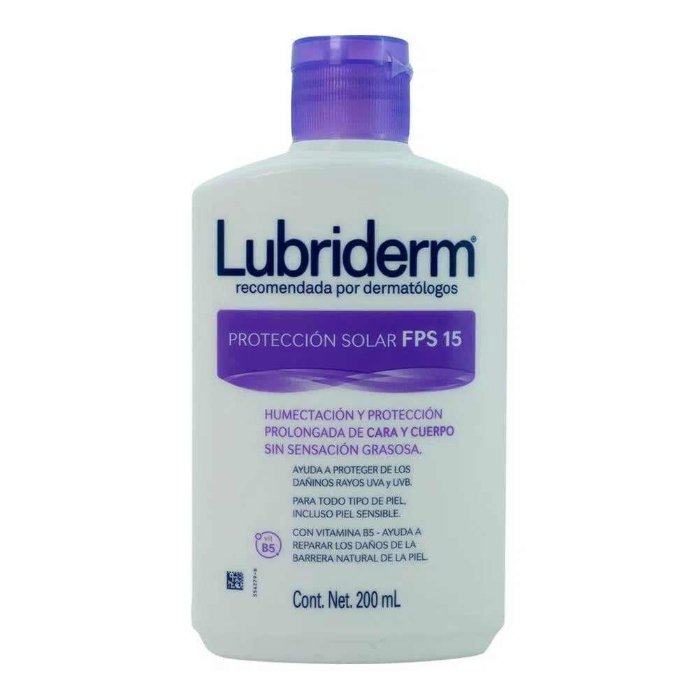 Crema Lubriderm UV FPS 15 con 200 ml