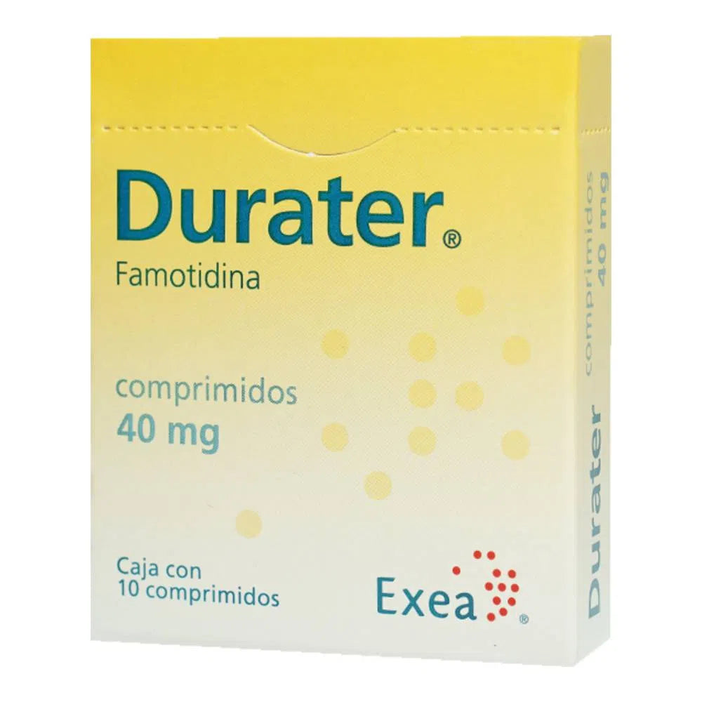 Durater Famotidina 40 Mg 10 Comprimidos