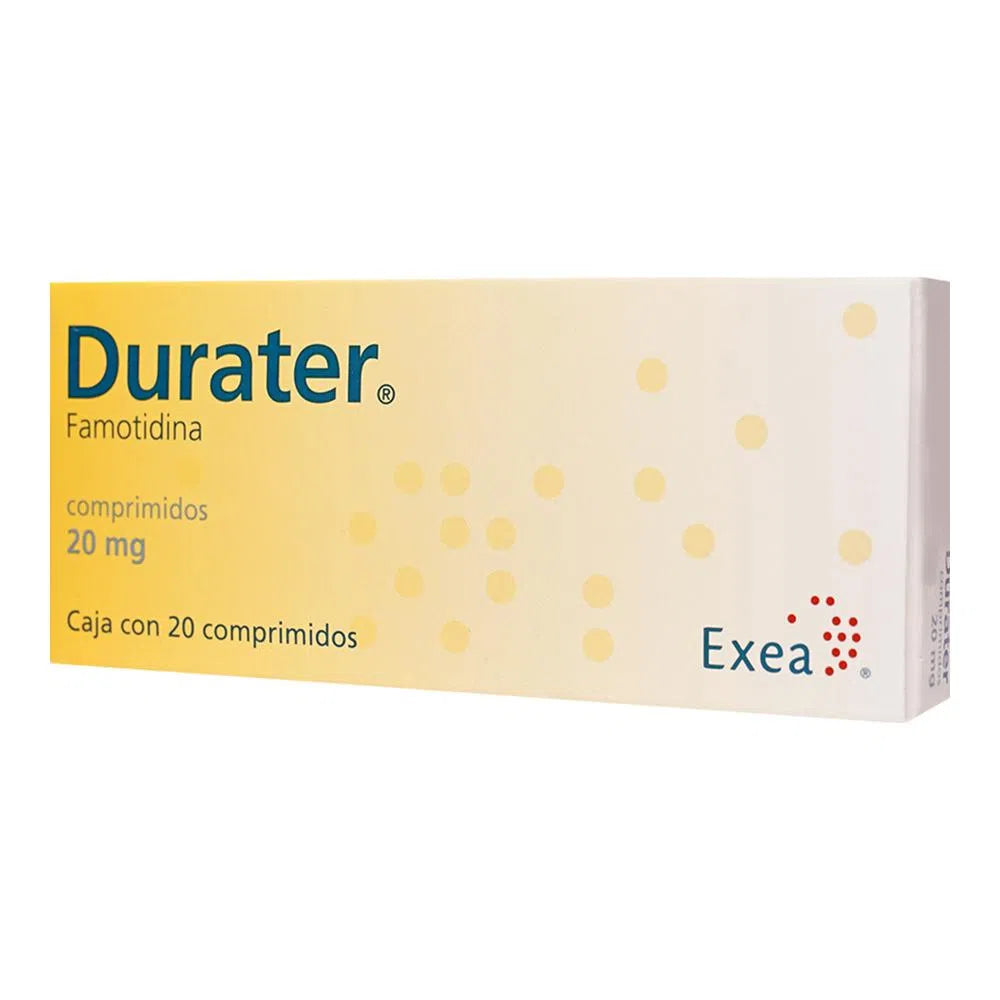 Durater Famotidina 20 mg 20 Comprimidos