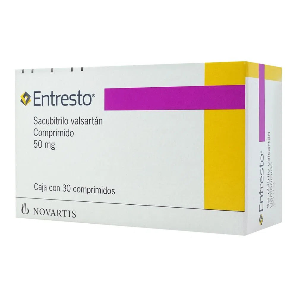 Entresto Sacubitrilo Valsartán 50 Mg 30 Comprimidos