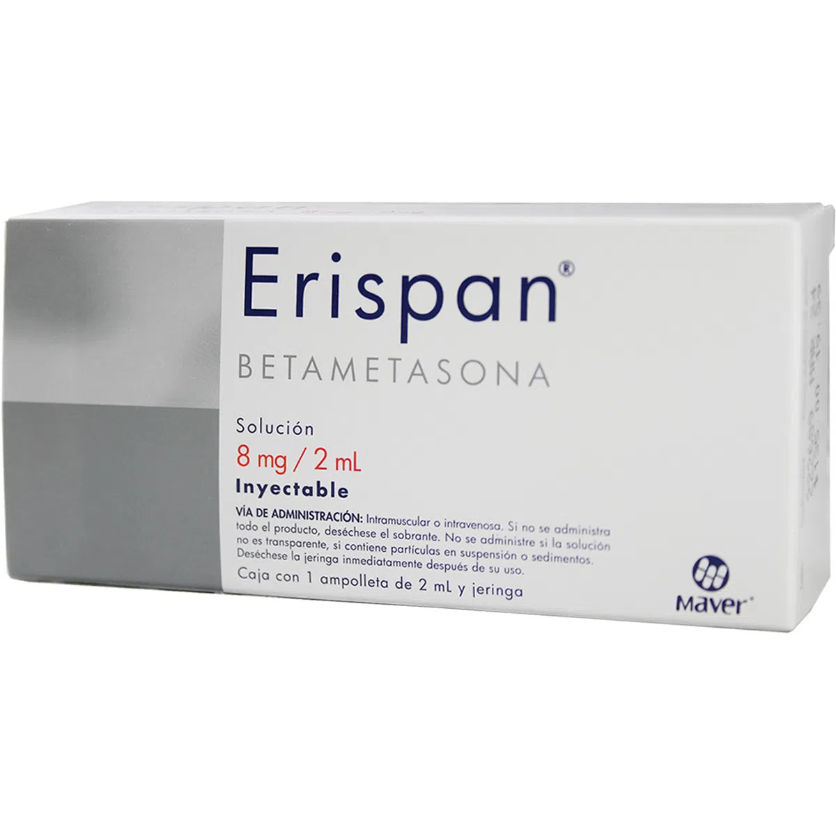 Erispan Betametasona 8 Mg Solución Inyectable Ampolleta 2 ml