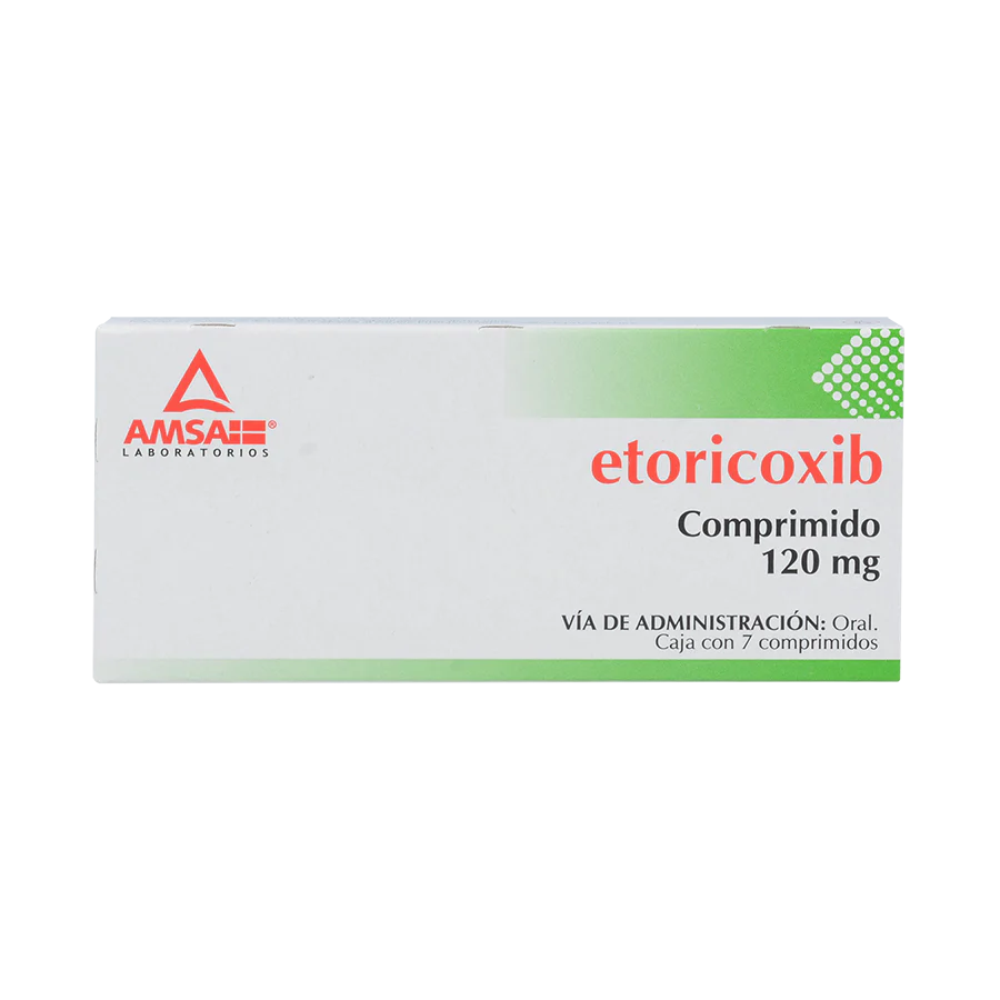 Etoricoxib 120 mg con 7 tabletas