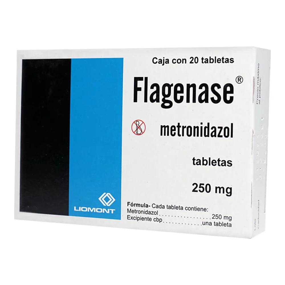 Flagenase 250 Mg 20 Tabletas