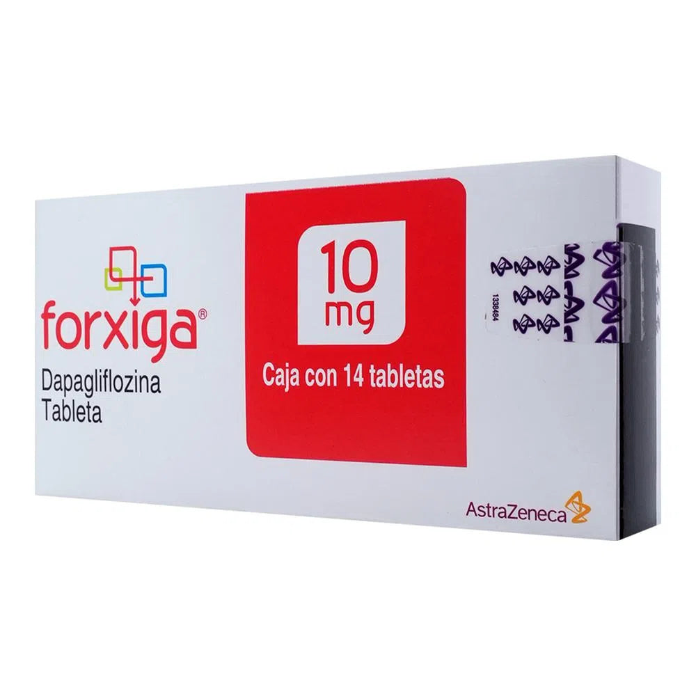 Forxiga Dapaglifozina 10 Mg 14 Tabletas