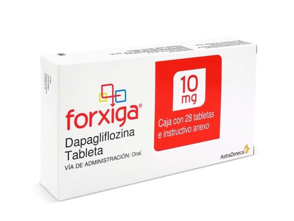 Forxiga Dapaglifozina 10 Mg 28 Tabletas