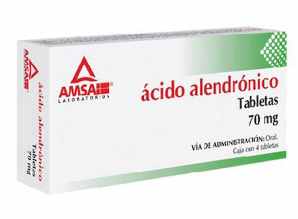 Acido alendrónico 70 mg con 4 tabletas