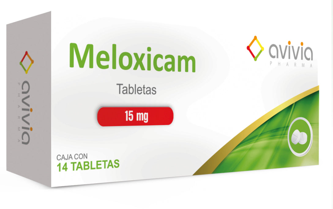 Meloxicam 15mg con 14 tabletas