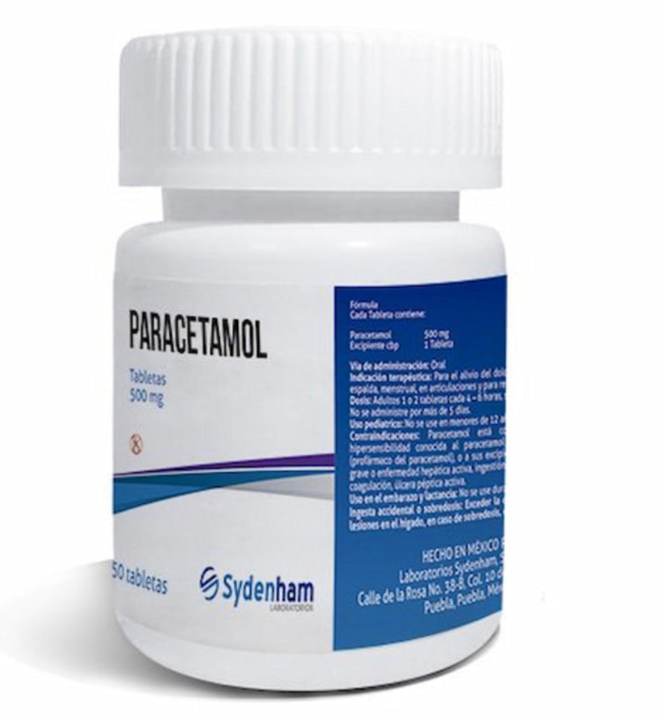 Paracetamol 500 MG con 50 Tabletas