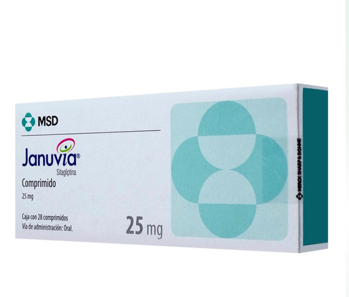 Januvia 25 mg con 28 comprimidos