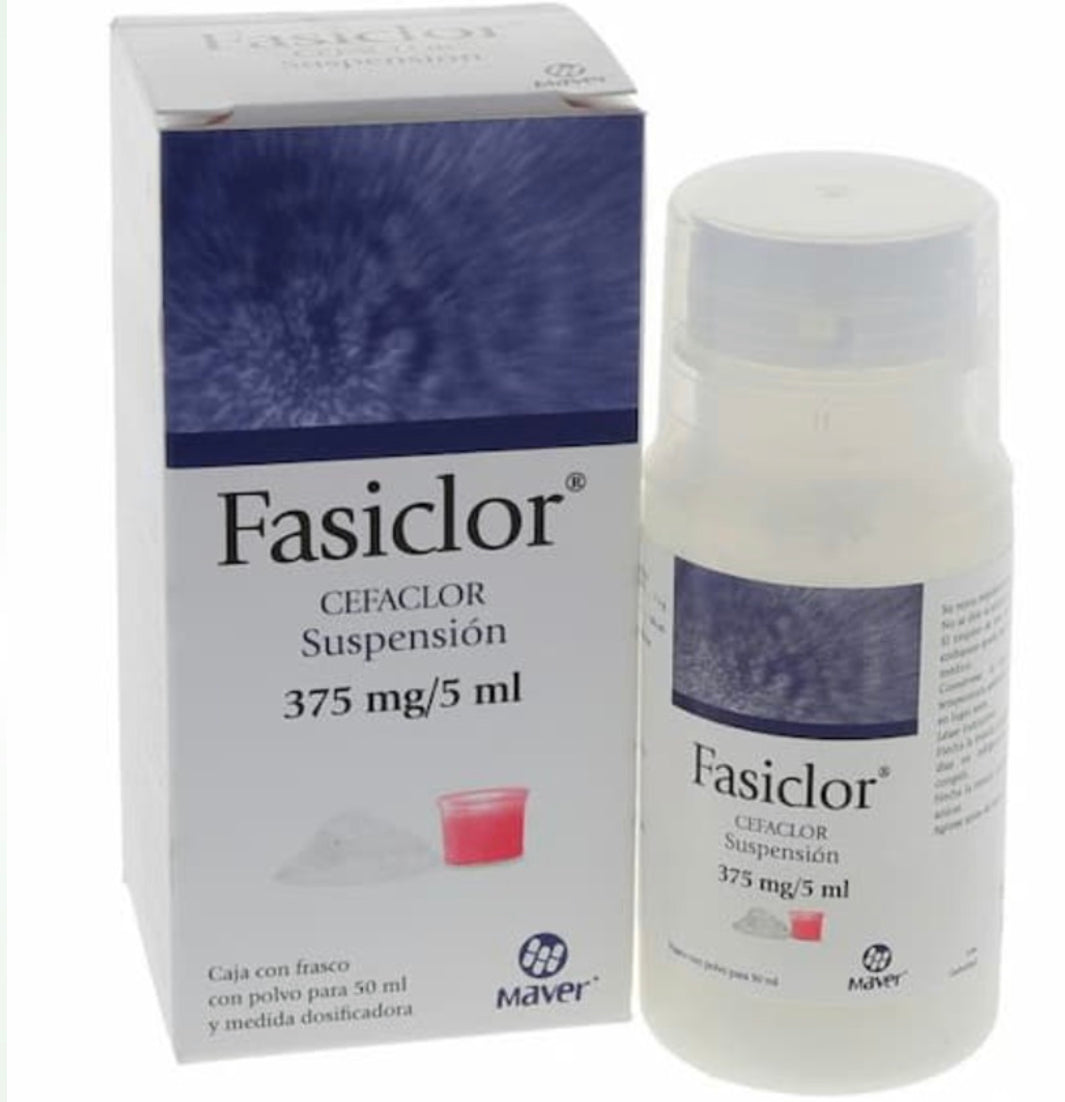 Fasiclor. Cefaclor 375 mg suspensión 50 ml