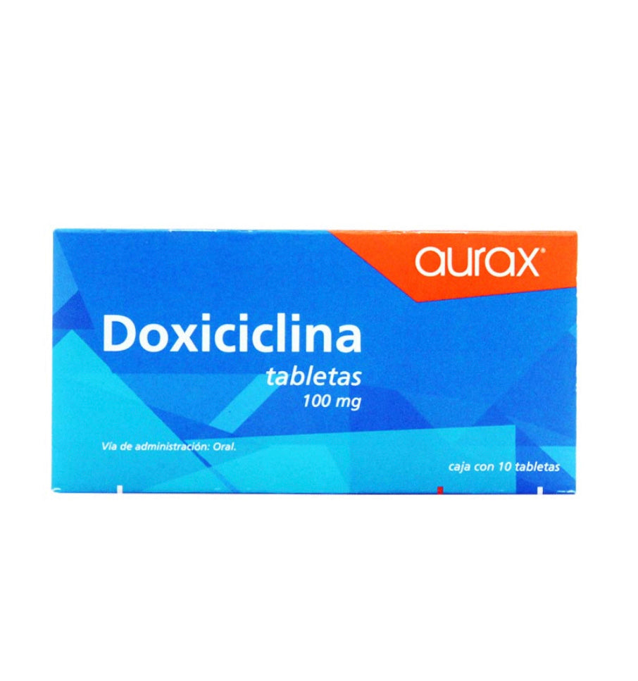 Doxiciclina 100 mg con 10 tabletas