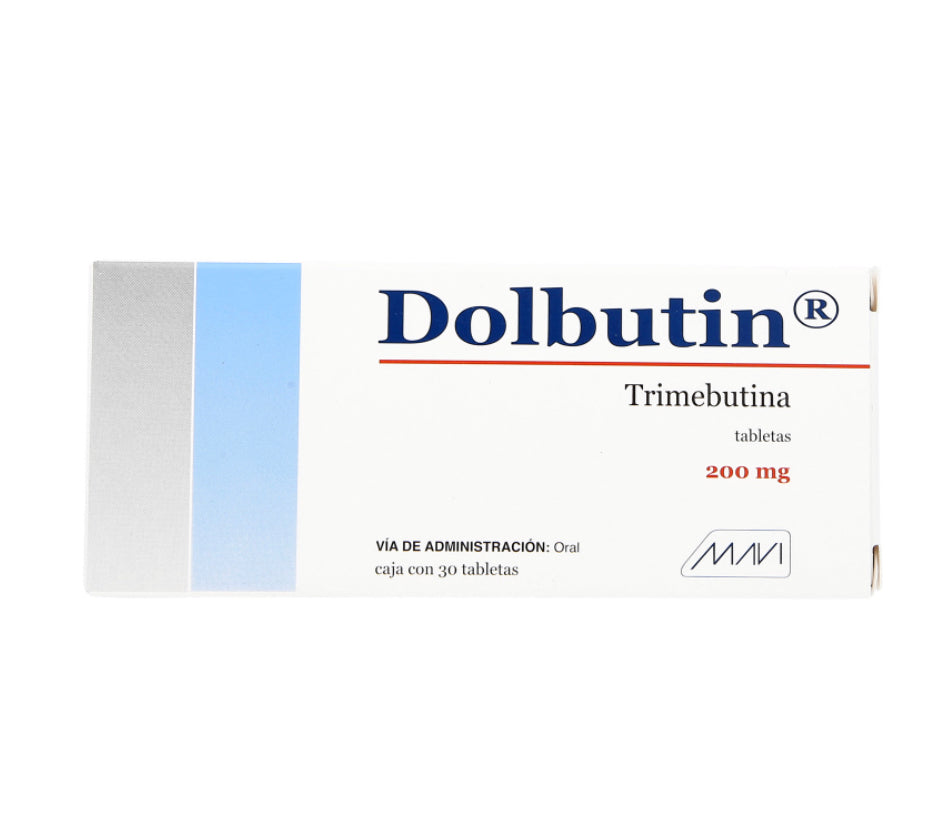Trimebutina 200 mg con 30 tabletas