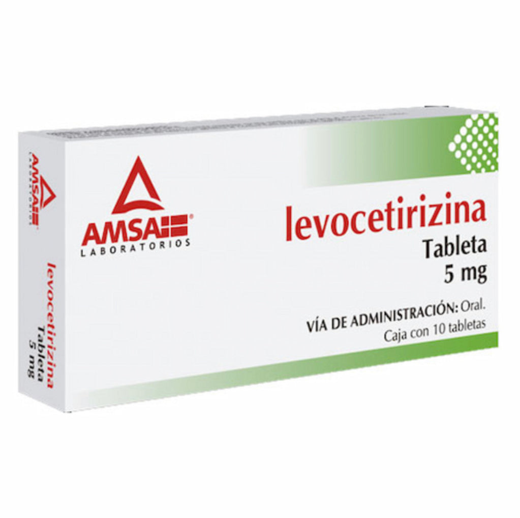 Levocetirizina 5 mg con 10 tabletas