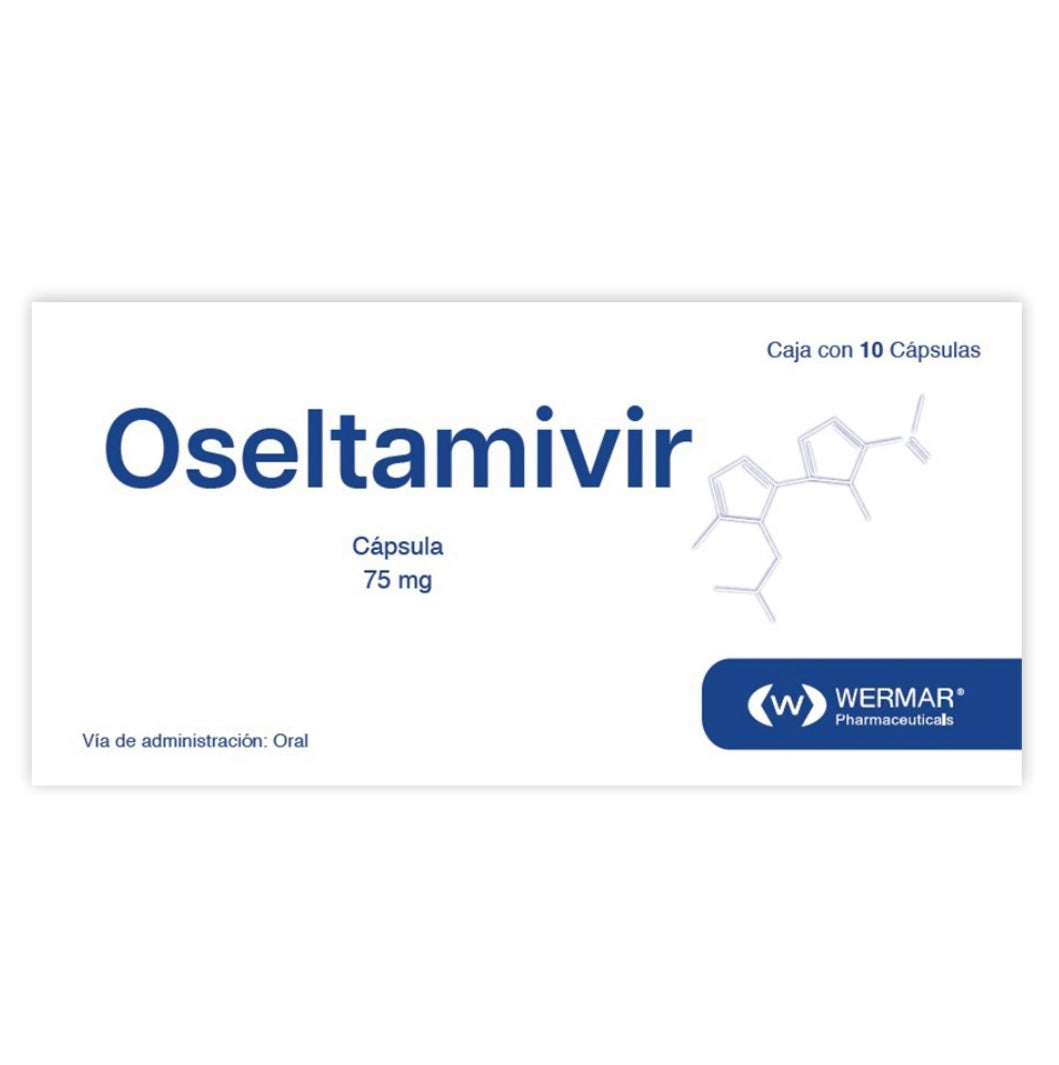 Oseltamivir 75 mg con 10 capsulas