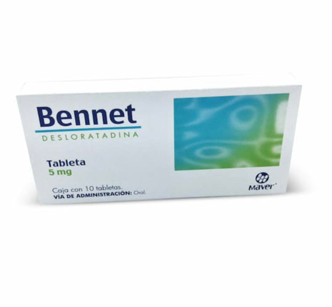 Bennet Desloratadina 5 mg con 10 tabletas