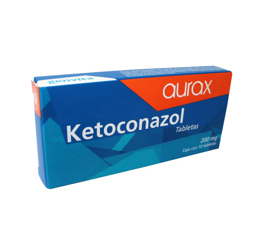 Ketoconazol 200 mg con 10 tabletas