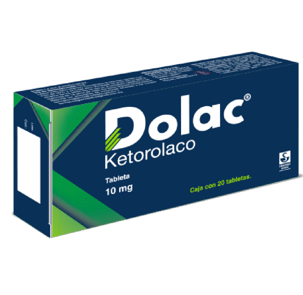 Dolac Ketorolaco 10 mg con 20 tabletas