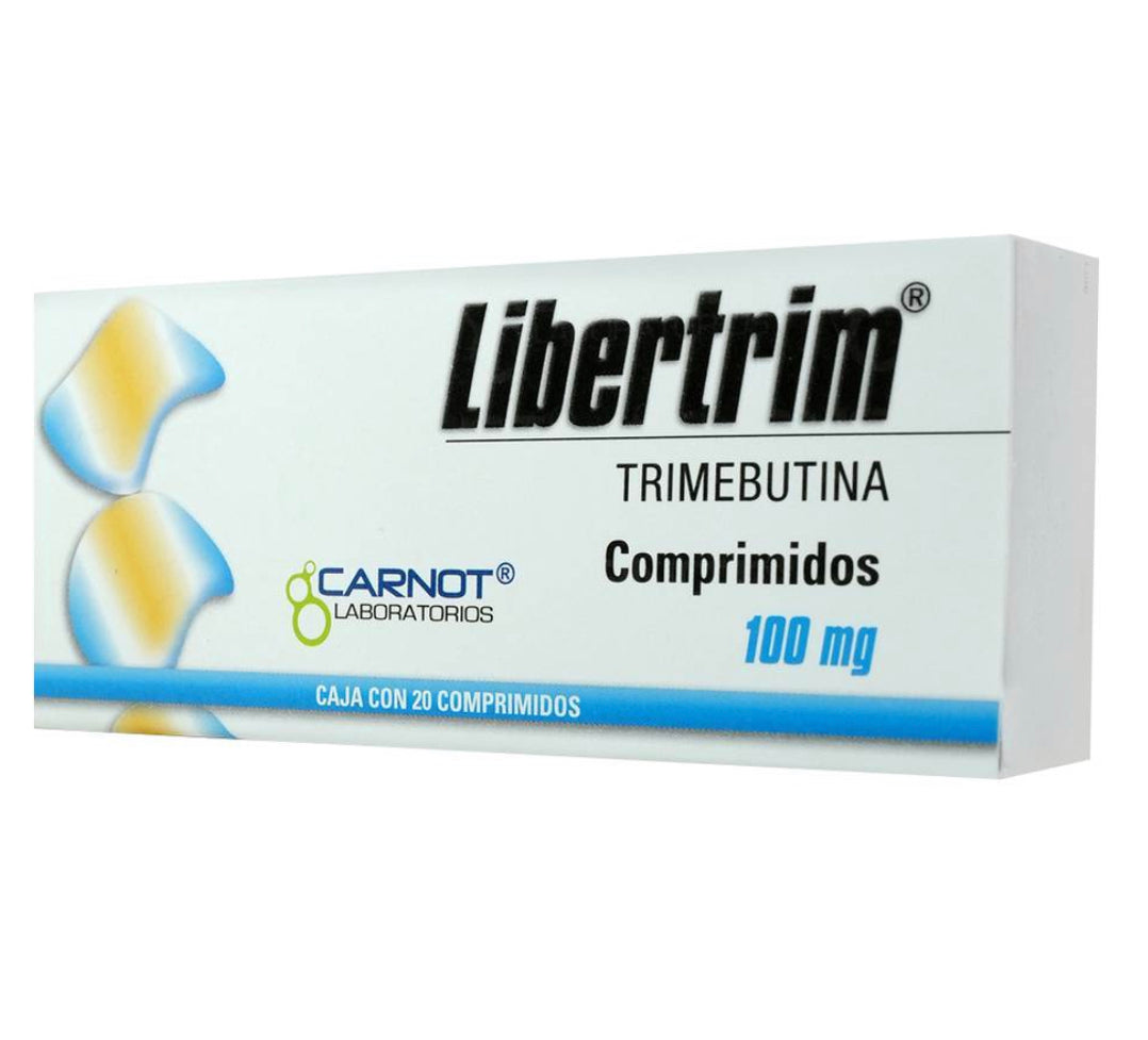 Libertrim Trimebutina 100 mg  con 20 tabletas
