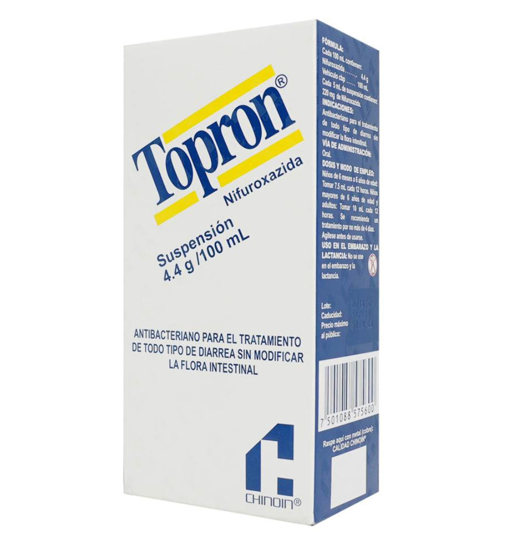 Topron Nifuroxazida 4.4 mg  / 10 ml Suspensión