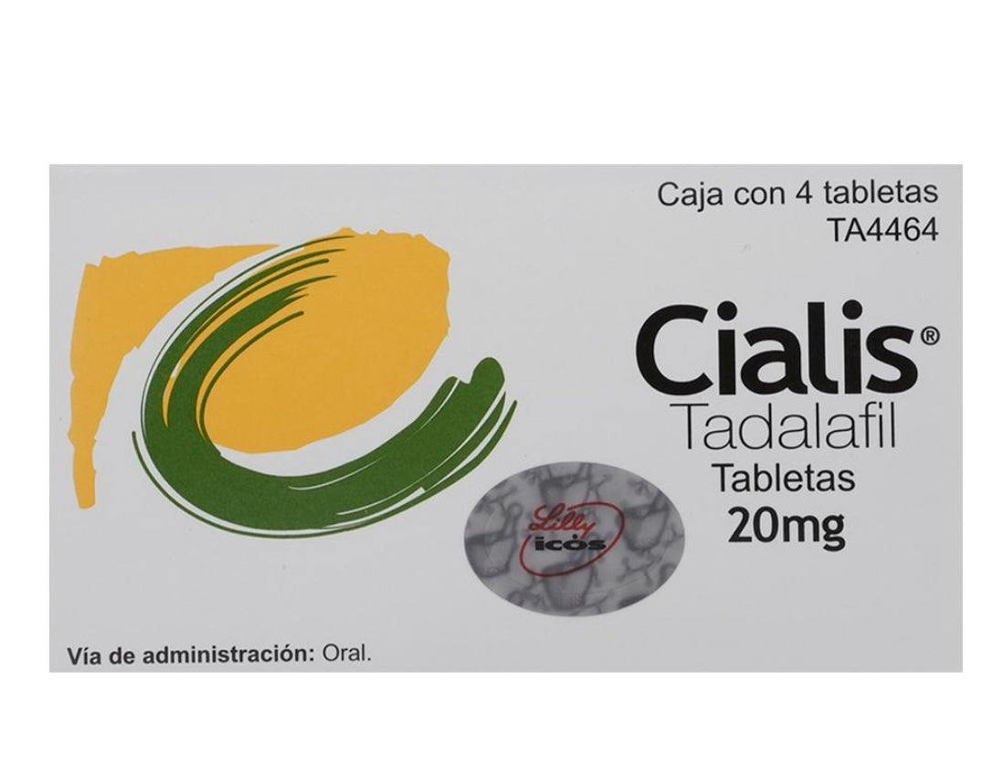 Cialis Tadalafil 20 mg con 4 tabletas