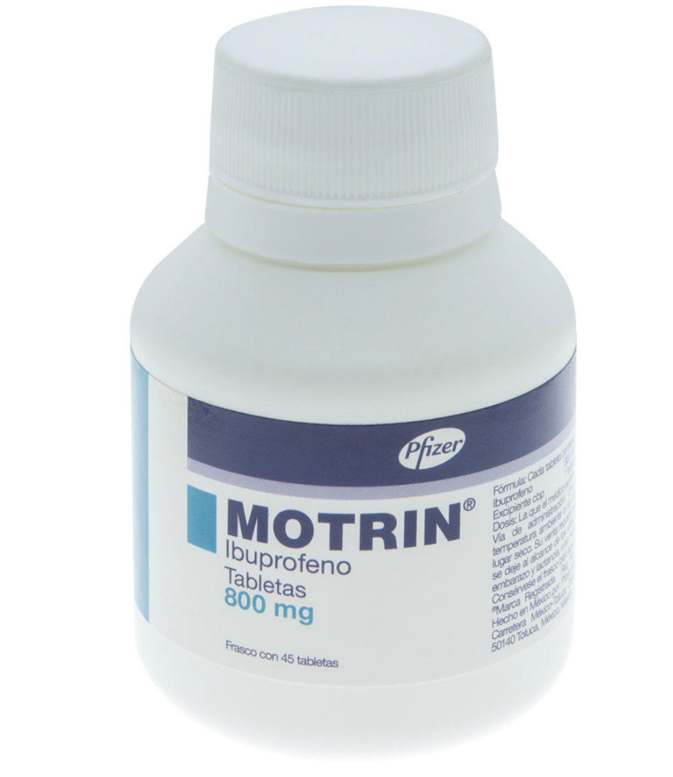 Motrin Ibuprofeno 800 mg con 45 tabletas