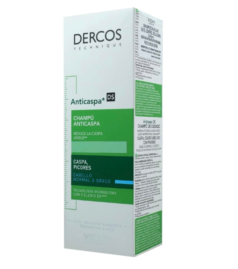 Shampoo Dercos Caspa Normal A Graso 200 Ml