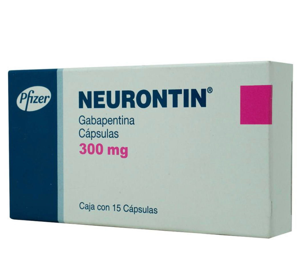 Neurontin Gabapentina 300 mg con 15 cápsulas