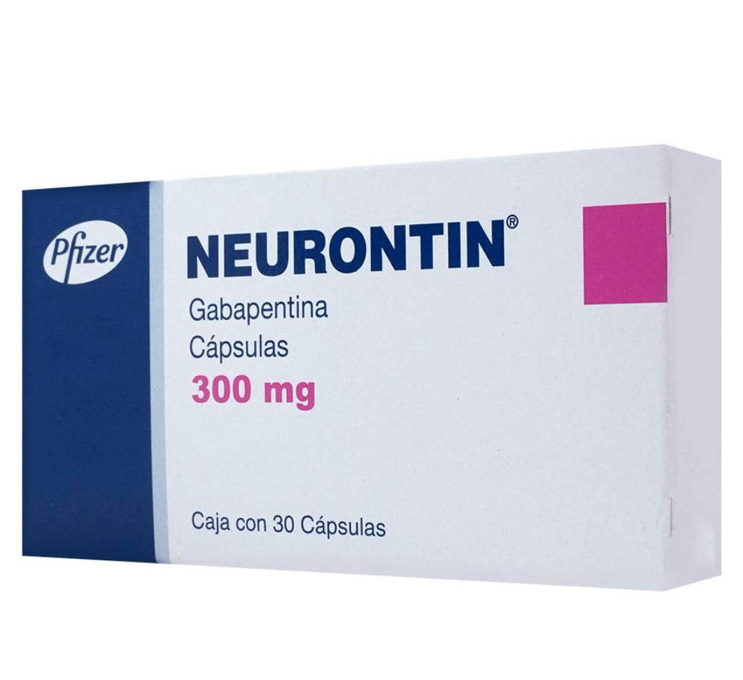 Neurontin Gabapentina 300 mg con 30 cápsulas