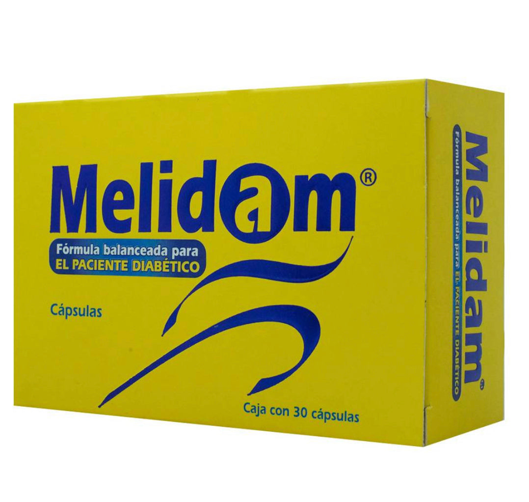 Melidam multivitamínico para diabéticos con 30 cápsulas