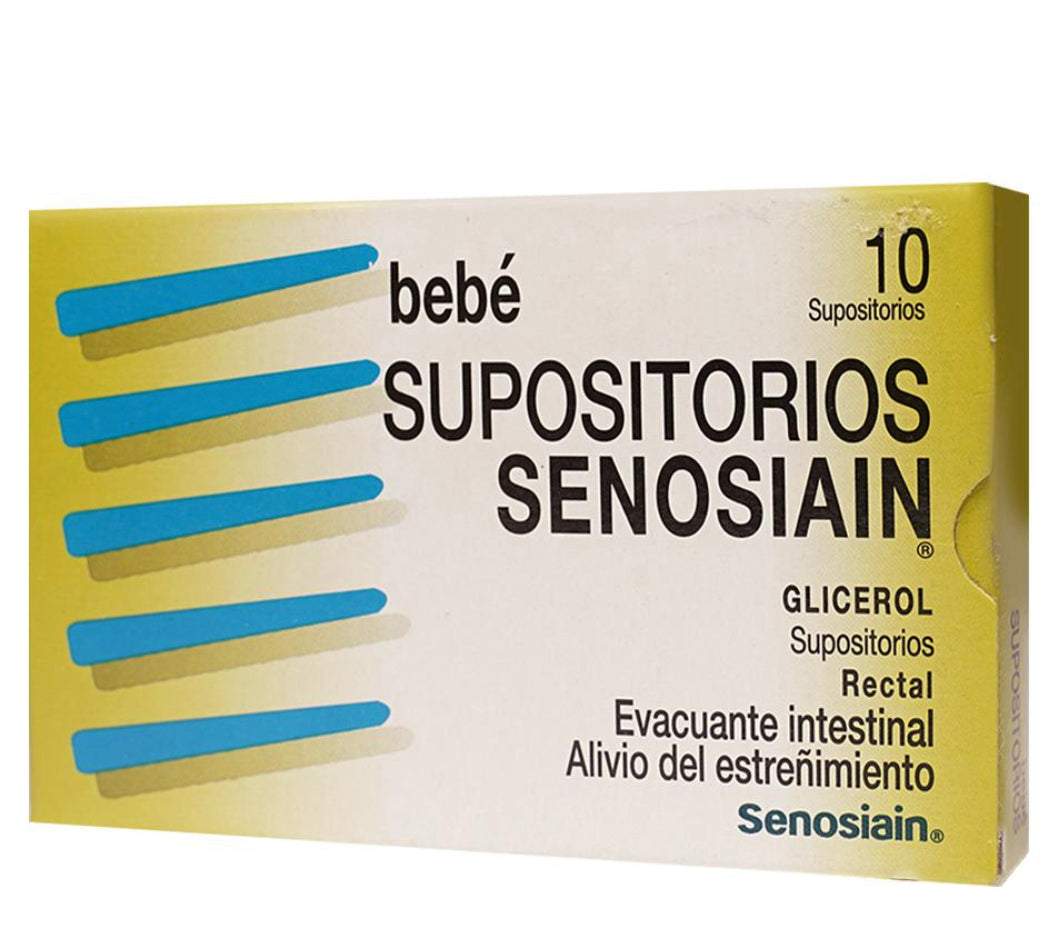 Supositorios para Bebé Senosiain Glicerol con 10 piezas