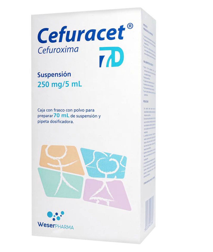 Cefuracet 7D Suspensión 70 ml Cefuroxima 250 mg / 5 ml