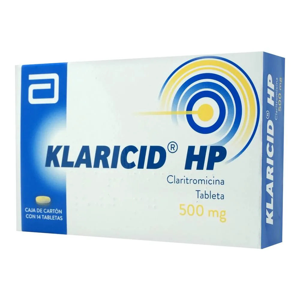 Klaricid HP Claritromicina 500 mg con 14 tabletas