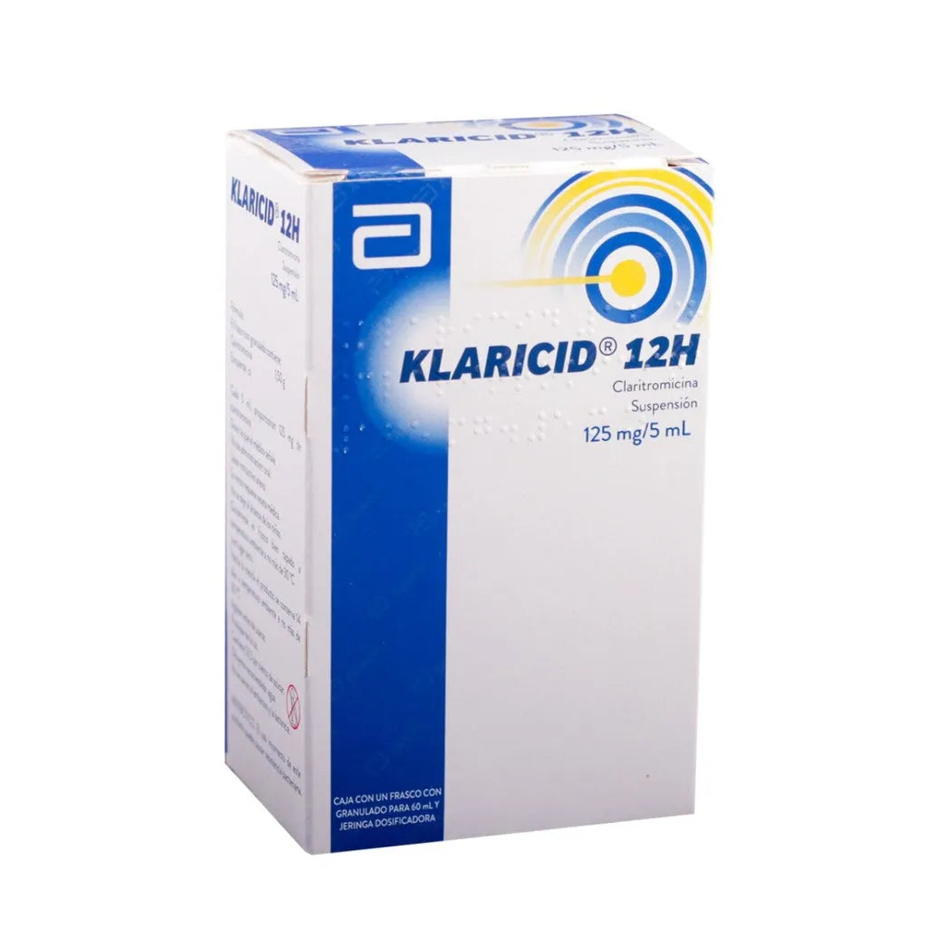 Klaricid 12H Suspensión 60 ml Claritromicina 125 mg