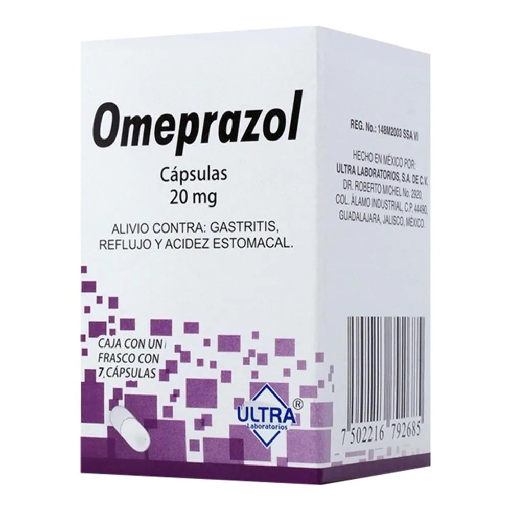 Omeprazol 20 Mg 7 Cápsulas Ultra Lab