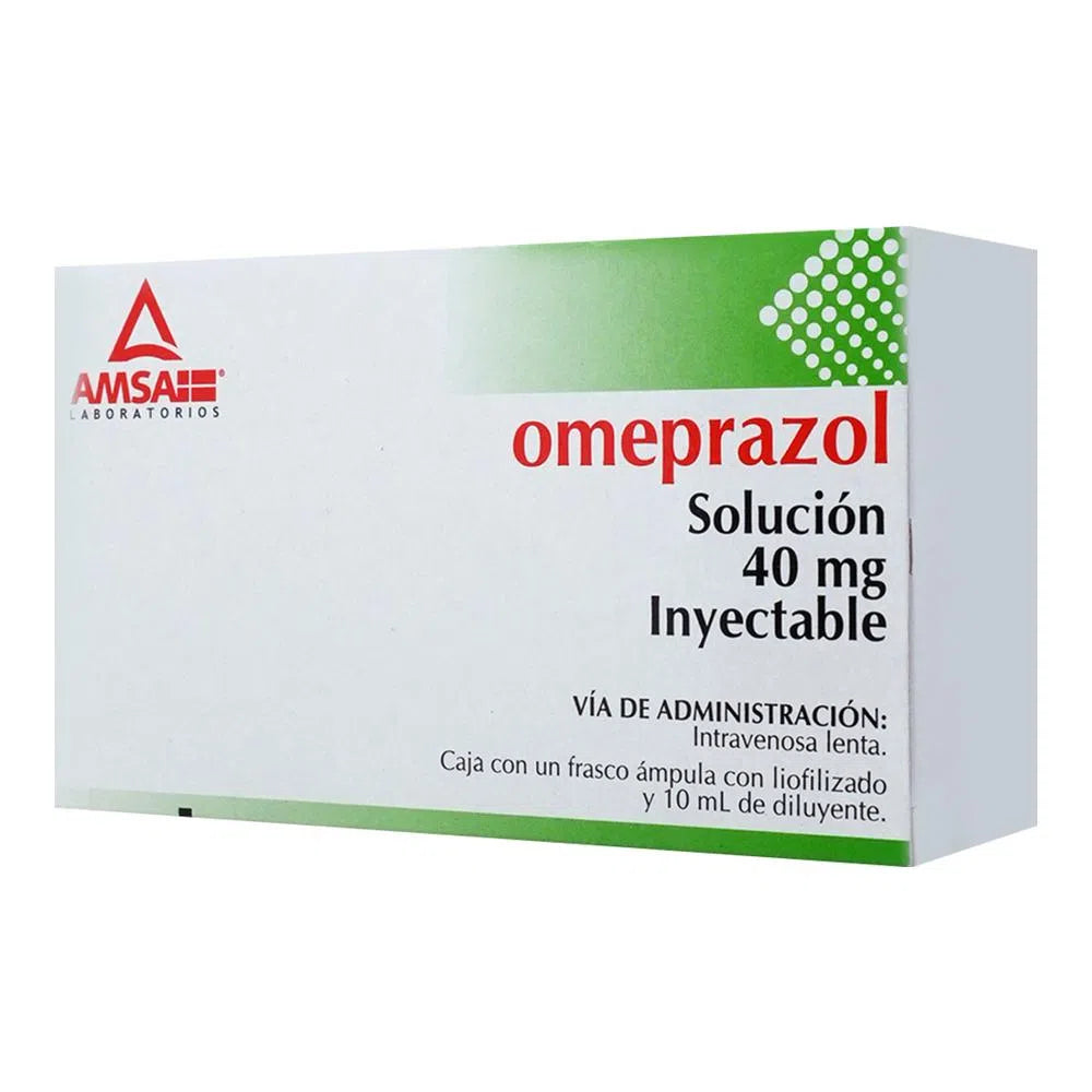 Omeprazol 40 Mg Solución Inyectable Ampolleta Amsa