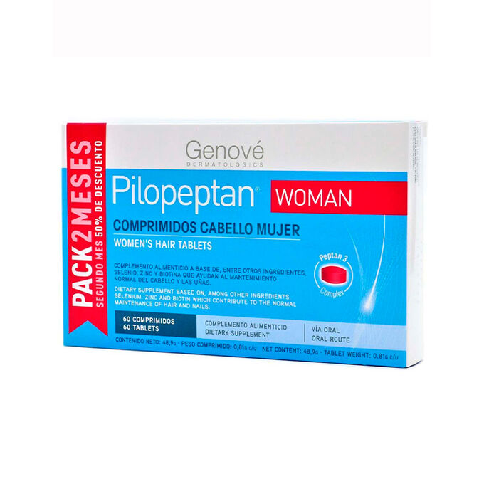 Pilopeptan Woman Suplemento Alimenticio Cabello 60 Comprimidos