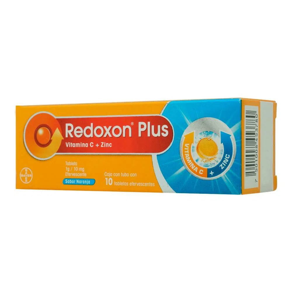 Redoxon Plus Vitamina C Más Zinc 10 Tabletas Efervecentes