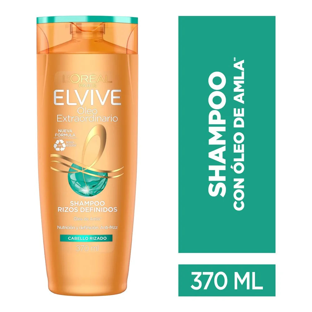 Shampoo L'Oréal Elvive Óleo Extraordinario Rizos Definidos 370 Ml