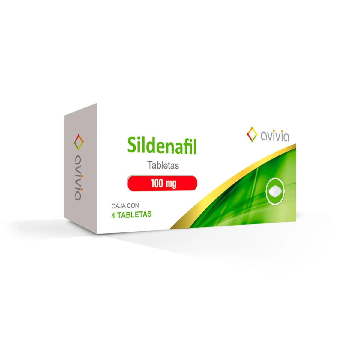 Sildenafil 100 Mg 4 Tabletas Avivia