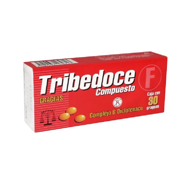 Tribedoce Compuesto complejo b, diclofenaco con 30 grageas