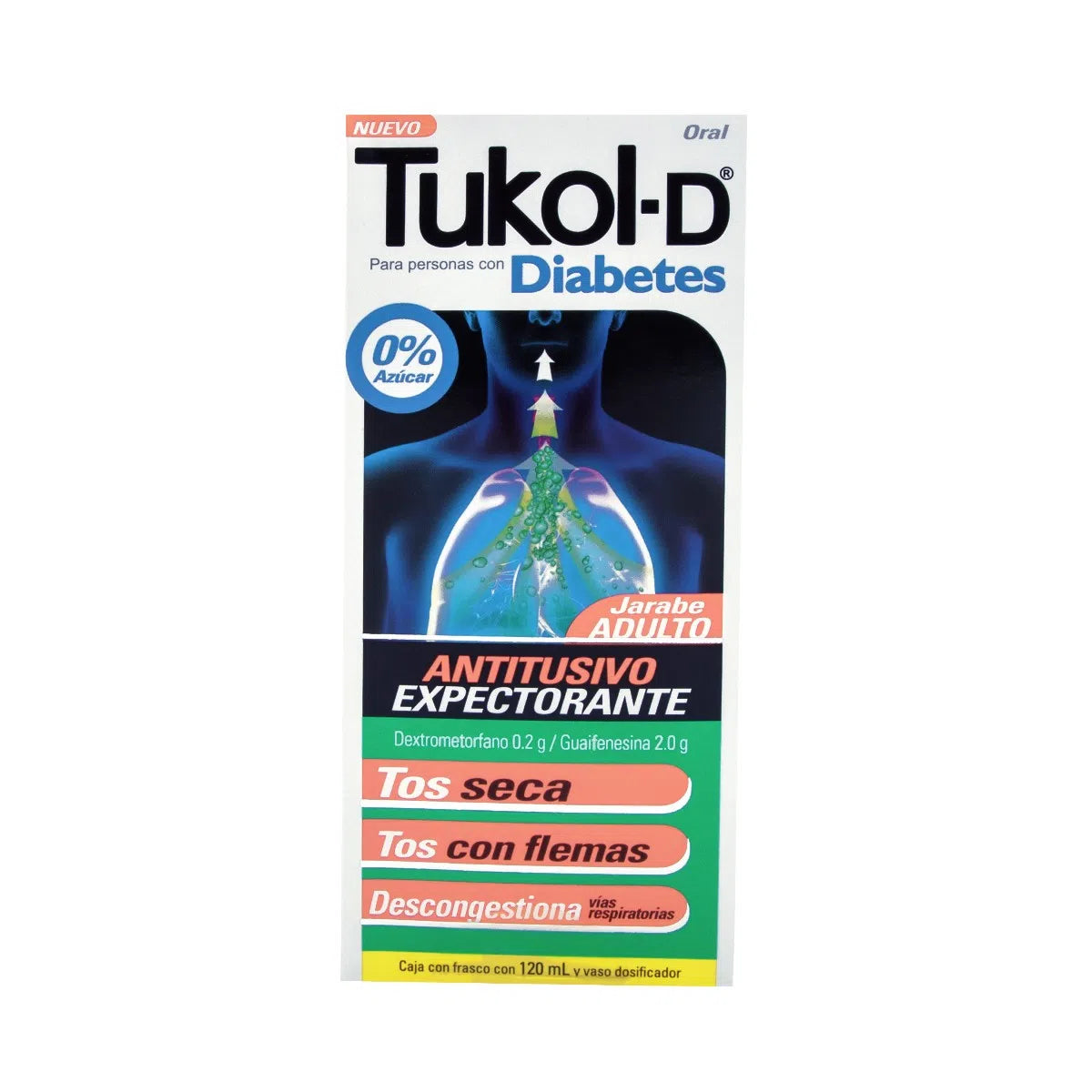 Tukol-D Diabetes Jarabe 120 ml